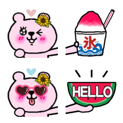 Pinkuma's daily life 7 summer emoji