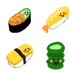emoji sushi