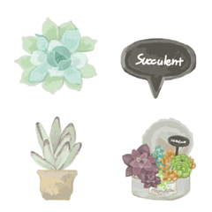 gardening weather emoji 5 / Succulents