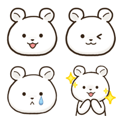 A simple emoji of polar bear
