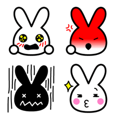 喜怒哀楽ウサギのユーちゃん絵文字