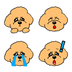 cute toypoodle emoji (I'm pootan)