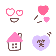 Cawaii pink Emoji