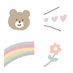 Dull color 'kusumi 'simple emoji