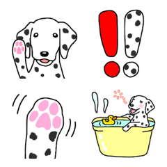 Dog emoji Dalmatian