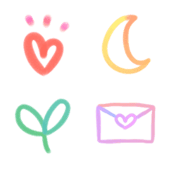 Pastel colerful simple emoji