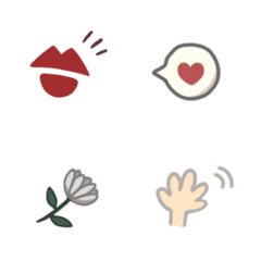 Mini-sized simple emoji