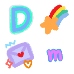 Emoji : Colorful alphabets!