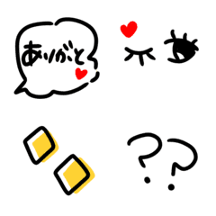 handwriting simple emoji 9