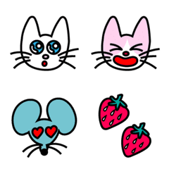 Everyday cat&mouse emoji