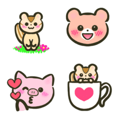 Squirrel Lee Chan and friends (Emoji)