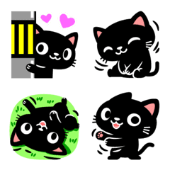 黒猫の絵文字4
