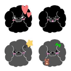 poodle monotone color emoji