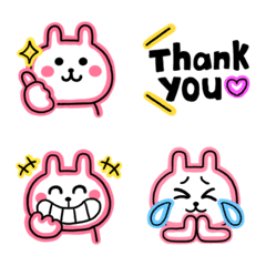 うさぎのネオン絵文字