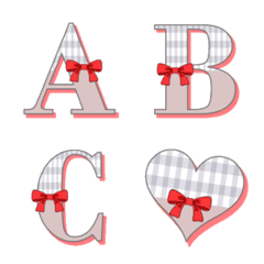 ribbon & check emoji