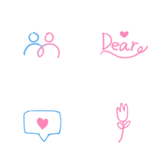 Adult neon and romantic emoji