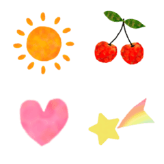 colorful kawaii watercolor Emoji