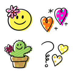 colorful  pop  emoji