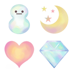 Light-colored watercolor-style emoji