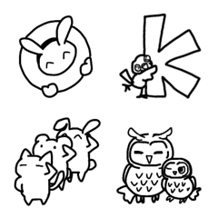 Line drawing Animals Emoji