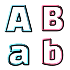 Colorful Emoji of alphanumeric