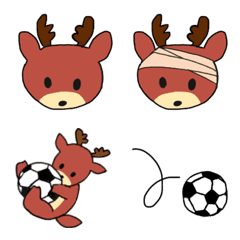 鹿とサッカー