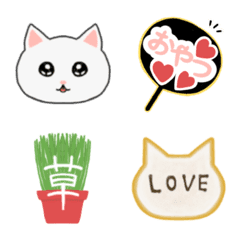 White cat daily Emoji
