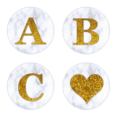marble & gold emoji