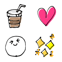 Simple emoji rakugaki