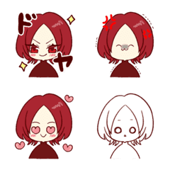 red girl emoji