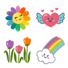 Flowers and Rainbow