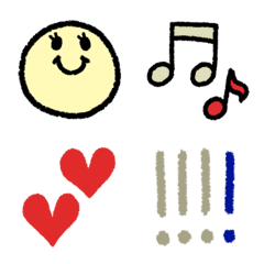 Adult cute clear simple emoji