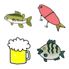 black bass emoji for fisherman anglers