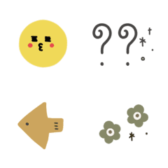 Emoji with cute dull colors.