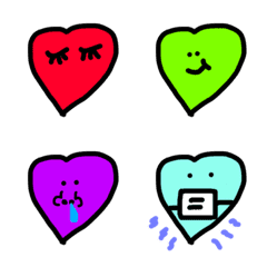 colorful pop cute Heart