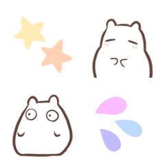 white hamster emoji7