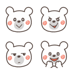 Polar bear's cute pictogram