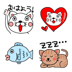 Cat lots of emoji