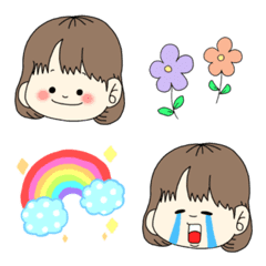kawaii girl iroiro emoji
