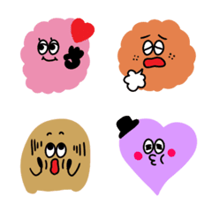 Colorful and cute Emoji. monster.