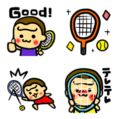 ハッピーゴリラ絵文字8　テニス