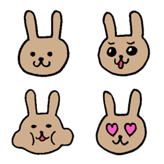 Facial expressions often used by rabbits