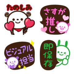 Emoji set for enthusiastic fans. Otaku2.
