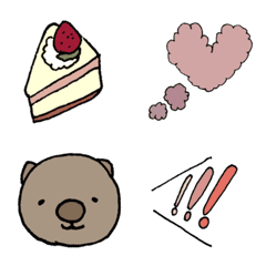 Wombat adult cute emoji