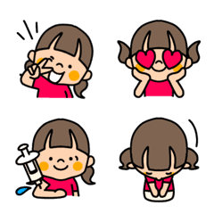 Girls Emoji (twin tails)