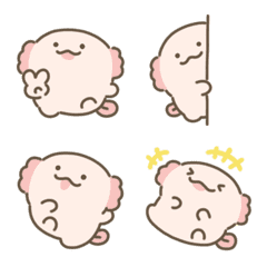 Cute axolotl emoji