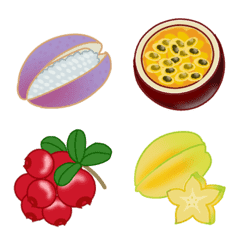 Rare fruits emojis