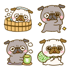 pug emoji piyotanuki