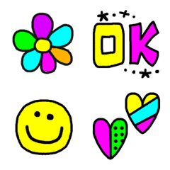 Pop Colorful Vivit collar Emoji