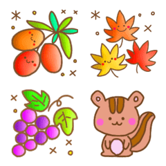 Autumn color cute Emoji